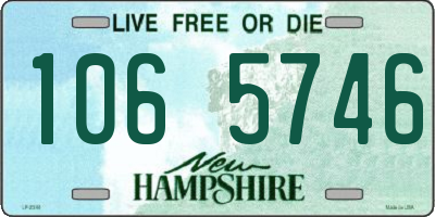 NH license plate 1065746