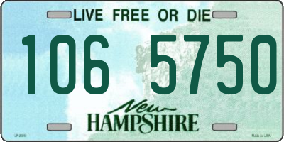 NH license plate 1065750