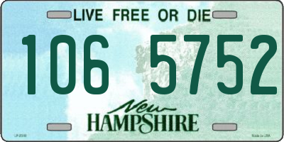 NH license plate 1065752
