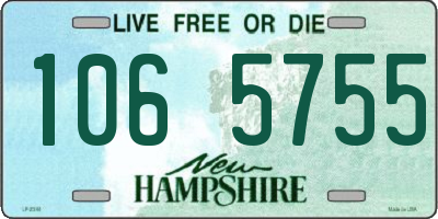 NH license plate 1065755