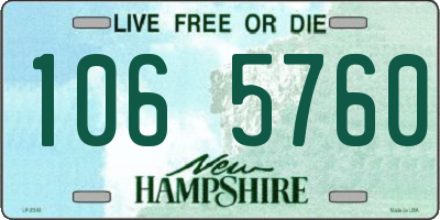 NH license plate 1065760