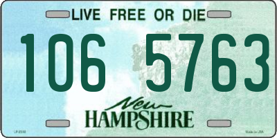 NH license plate 1065763