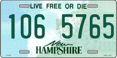 NH license plate 1065765