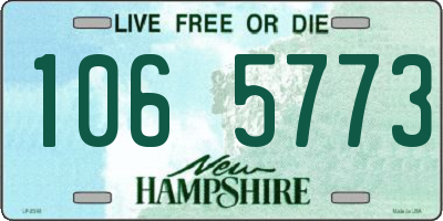 NH license plate 1065773