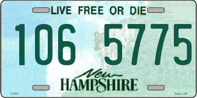 NH license plate 1065775
