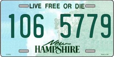 NH license plate 1065779