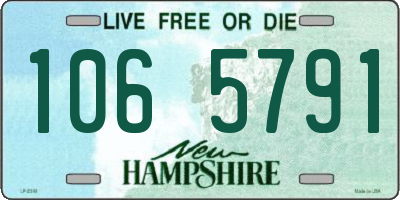 NH license plate 1065791