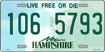 NH license plate 1065793