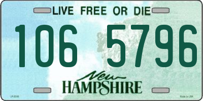 NH license plate 1065796