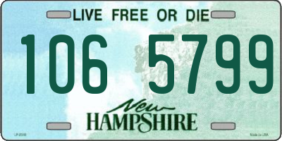 NH license plate 1065799