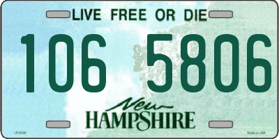NH license plate 1065806