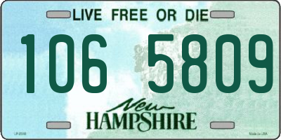NH license plate 1065809
