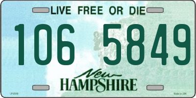 NH license plate 1065849