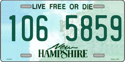 NH license plate 1065859