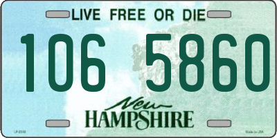 NH license plate 1065860