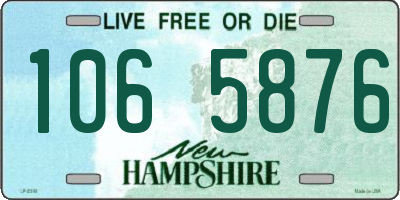 NH license plate 1065876