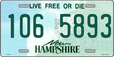 NH license plate 1065893