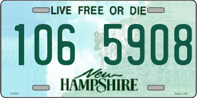 NH license plate 1065908