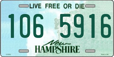 NH license plate 1065916