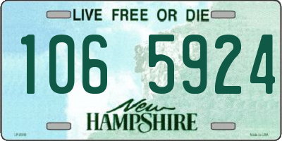 NH license plate 1065924