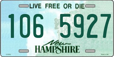 NH license plate 1065927