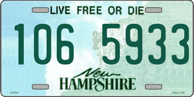 NH license plate 1065933