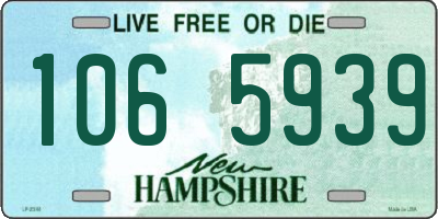NH license plate 1065939