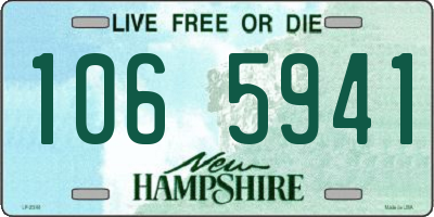 NH license plate 1065941