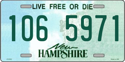 NH license plate 1065971