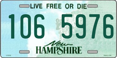 NH license plate 1065976