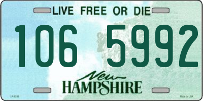NH license plate 1065992