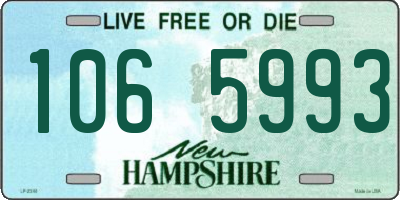 NH license plate 1065993