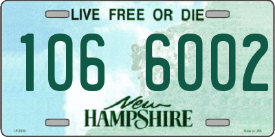 NH license plate 1066002