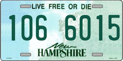 NH license plate 1066015