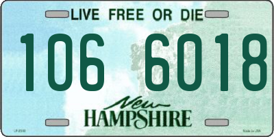 NH license plate 1066018