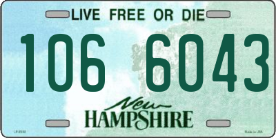 NH license plate 1066043