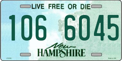 NH license plate 1066045