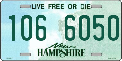 NH license plate 1066050
