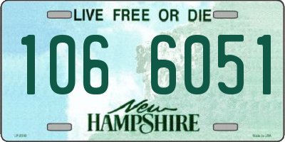 NH license plate 1066051