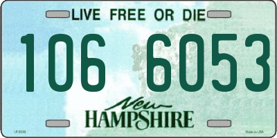 NH license plate 1066053