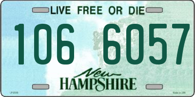NH license plate 1066057
