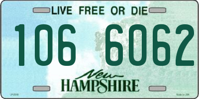 NH license plate 1066062