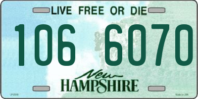 NH license plate 1066070