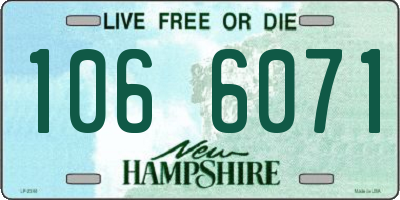 NH license plate 1066071