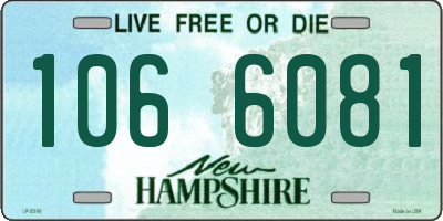 NH license plate 1066081