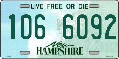 NH license plate 1066092