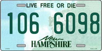 NH license plate 1066098