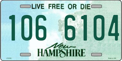 NH license plate 1066104