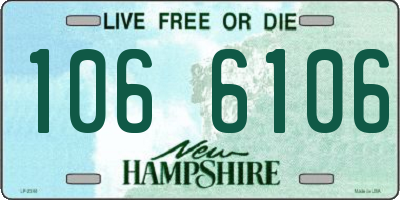 NH license plate 1066106