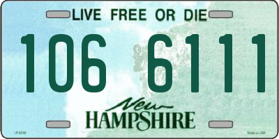 NH license plate 1066111